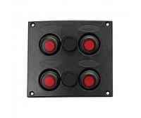 4 GANG CONTOUR SWITCH PANEL