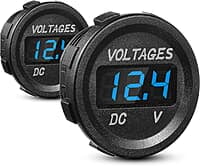 Voltemeter LED Digital Display, Round