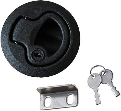 PLASTIC TURNING LOCK 61mm BLACK