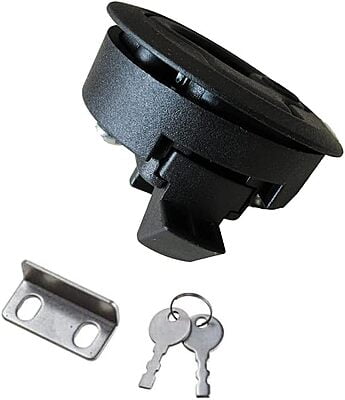 PLASTIC TURNING LOCK 61mm BLACK