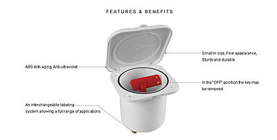 SEAFLO Covered Battery Cutoff Switch with Key