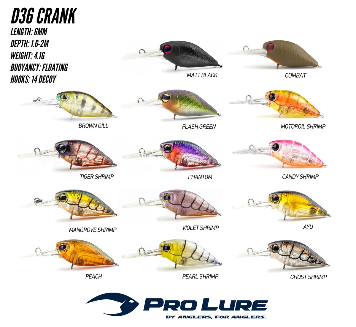 Pro Lure D36 Crank Deep